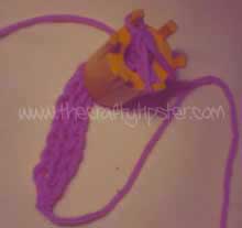 flat-web Flat Web Spool Knitting - 2 Pegs