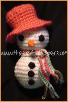 Beachy Crochet Snowman