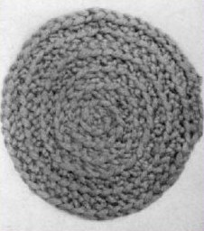 Spool Knit Circular Mat