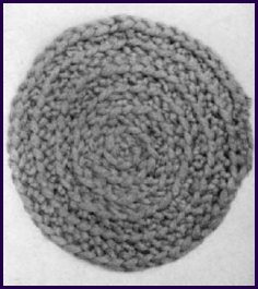 spool knit circular mat