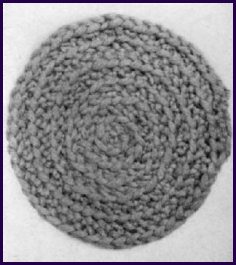 Spool Knit Circular Mat Pattern