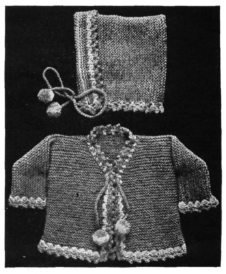 Vintage Knit Baby Set Knitting Pattern