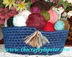 woven yarn basket