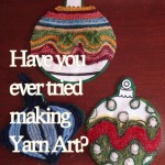 Scrap Yarn Ornaments
