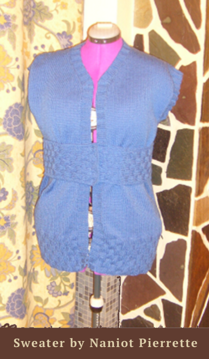 knitted sleeveless sweater