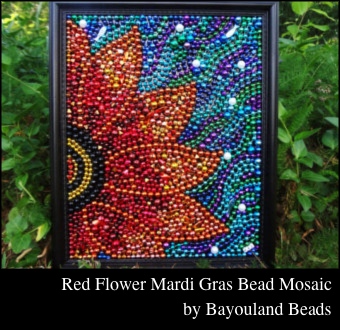 Recycle Clear Plastic Lids & Use them To Create Bead Mosaics