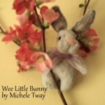 tiny plush bunny by Michele Tway