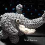 itty bitty crochet elephant