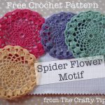 Free Crochet Pattern for a Spider Flower Motif by Michele Tway aka The Crafty Tipster